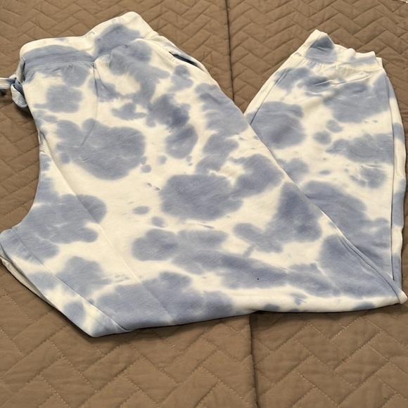 Mud Pie Bryant Blue Tie Dye Joggers/NWT/Medium - Picture 9 of 11